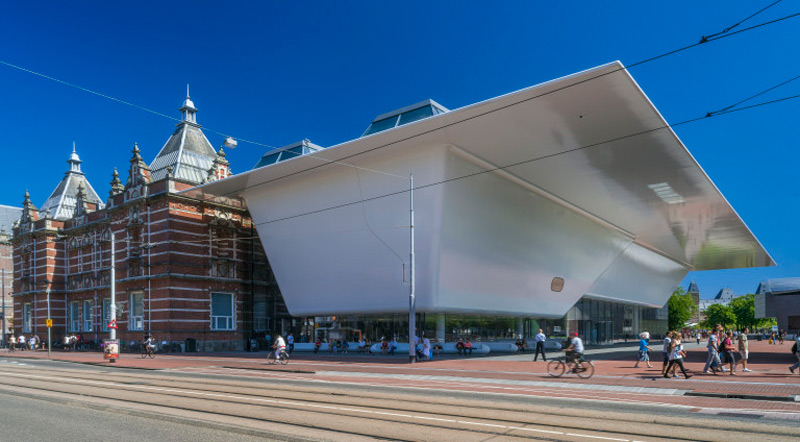 1a stedelijk museum view of the original building aw weissman 1895 and new building designed by benthem crouwel architects photo john lewis marshalloriginal