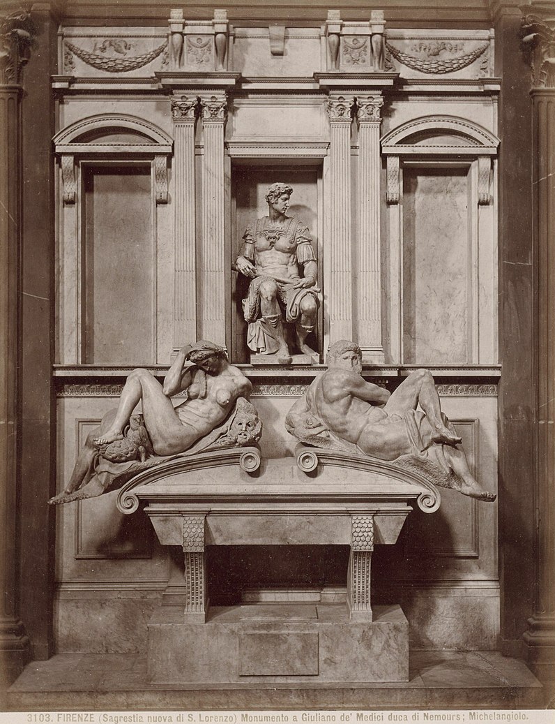 Tombe Guiliano de'Medici in de Sagrestia Nuova van de San Lorenzo